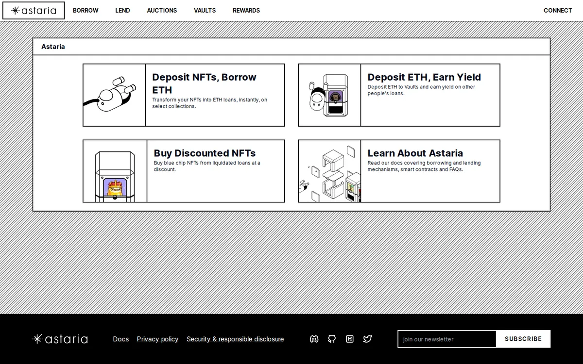Astaria - screenshot, Web Archive · Jan 2024