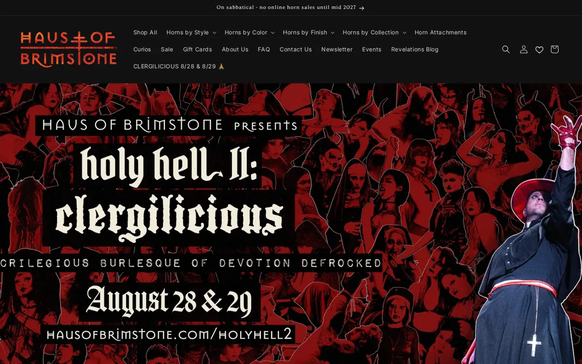 Haus of Brimstone - screenshot, Live · Sep 2026