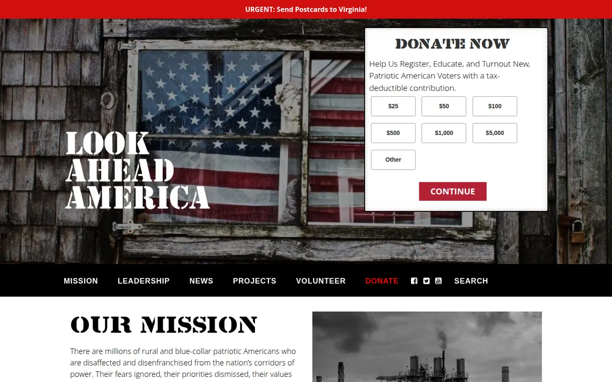 Look Ahead America - screenshot, Live · Sep 2026
