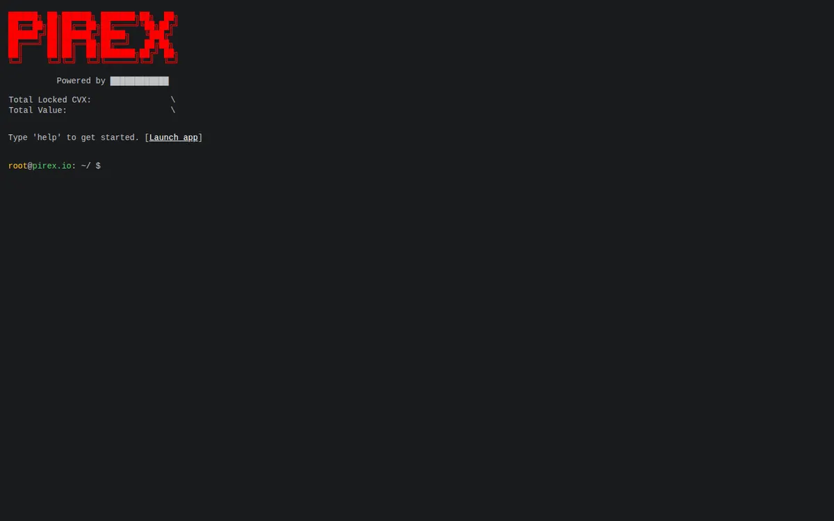 Pirex - screenshot, Web Archive · Jan 2023