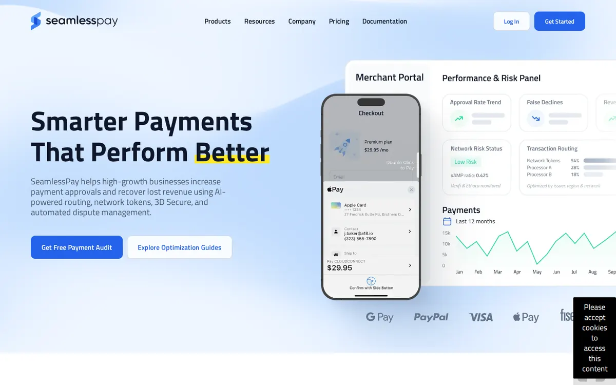 SeamlessPay - screenshot, Live · Sep 2026