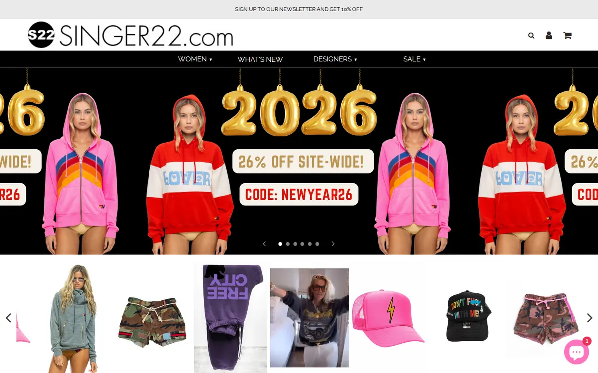 SINGER22 - screenshot, Web Archive · Jan 2026