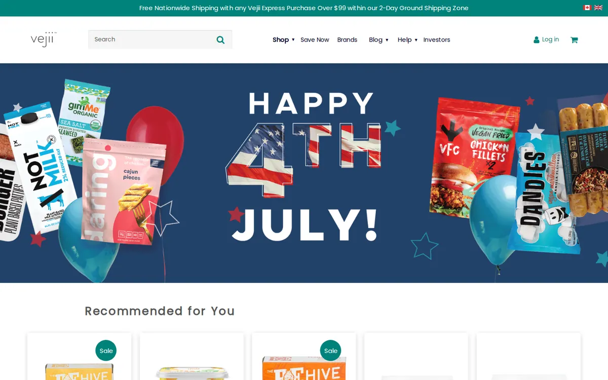 Vejii (ShopVejii) - screenshot, Web Archive · Jul 2022